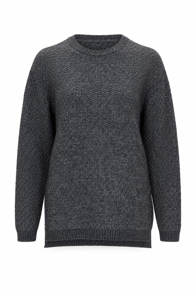 Front view of FatFace Women's Blue Knit jumper, size 10