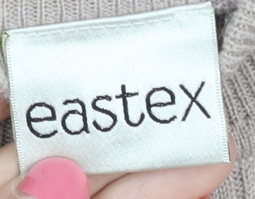 Eastex Women's Beige Cable-Knit Pullover Jumper, Size 10