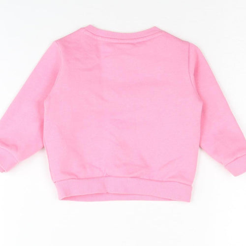Adidas Unisex Baby Pink Pullover Jumper 3-6 Months