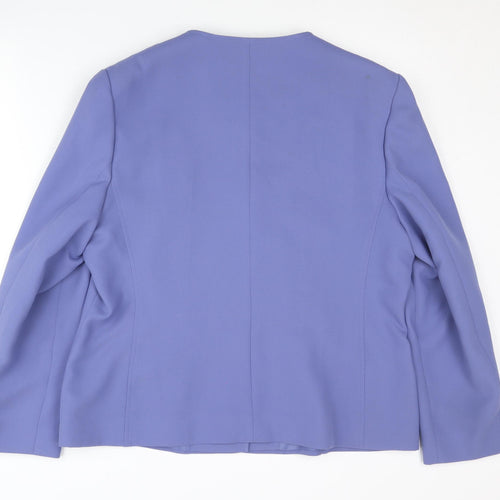 Eastex Womens Blue Blazer Size 16 Three-Button