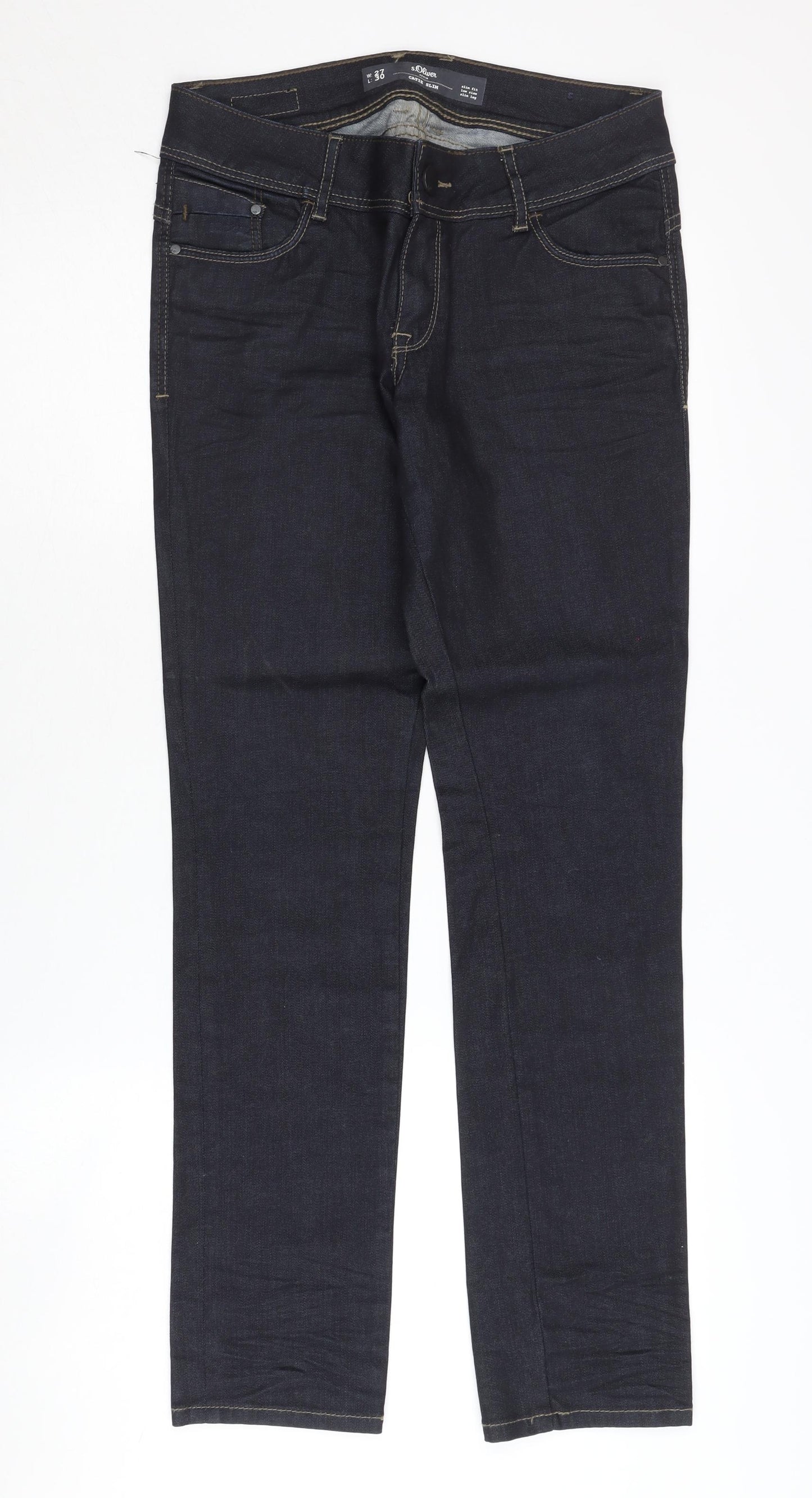 s.Oliver Men's Blue Slim Fit Denim Jeans Size 27