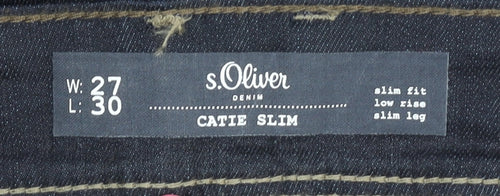 s.Oliver Men's Blue Slim Fit Denim Jeans Size 27