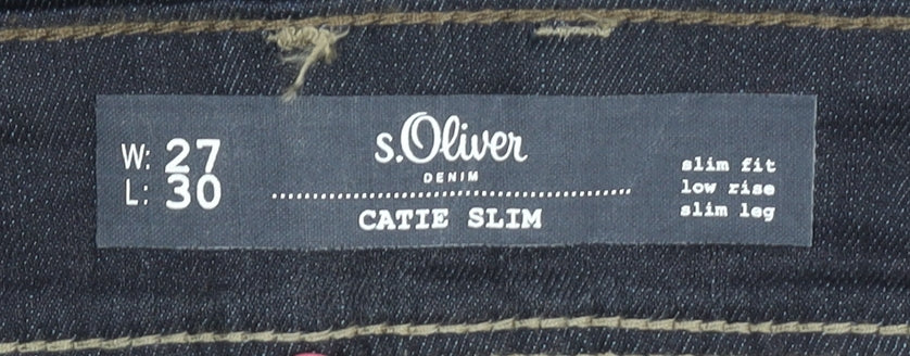 s.Oliver Men's Blue Slim Fit Denim Jeans Size 27