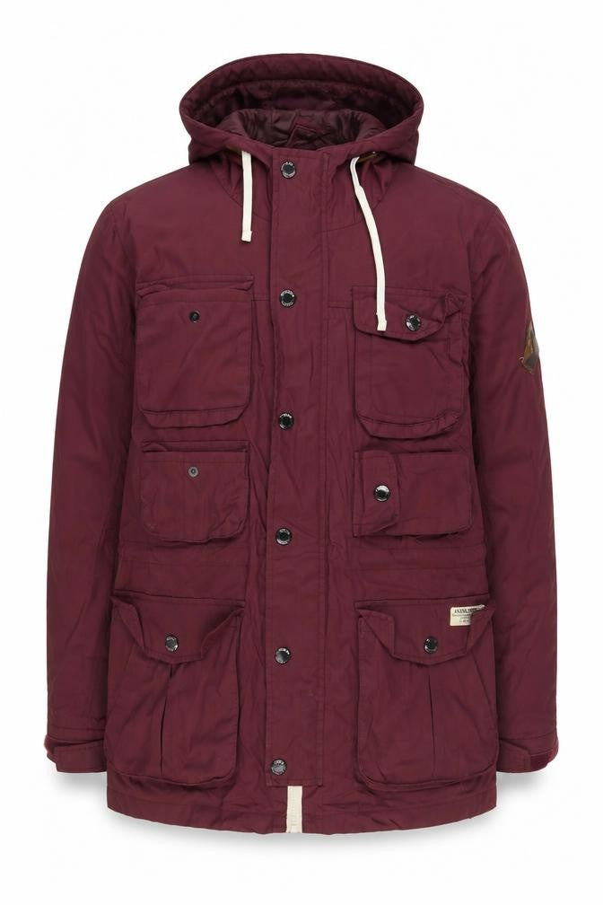Front view of Jack & Jones Men's Red Anorak Jacket, size S