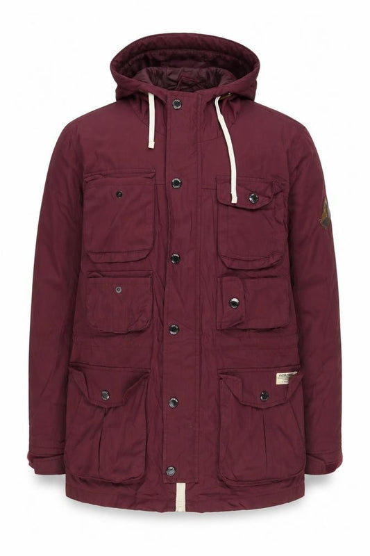 Front view of Jack & Jones Men's Red Anorak Jacket, size S