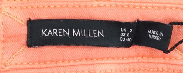 Karen Millen Women's Orange Jeans, UK 12