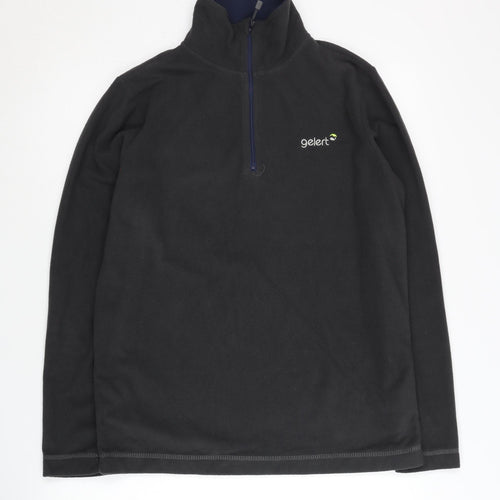 Gelert Men's Black Fleece 1/2 Zip Sweatshirt S