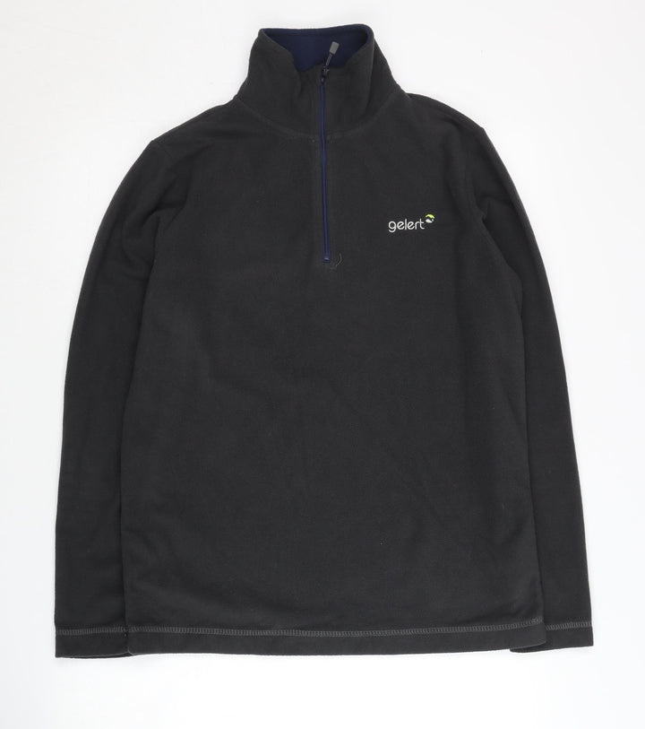 Gelert Men's Black Fleece 1/2 Zip Sweatshirt S