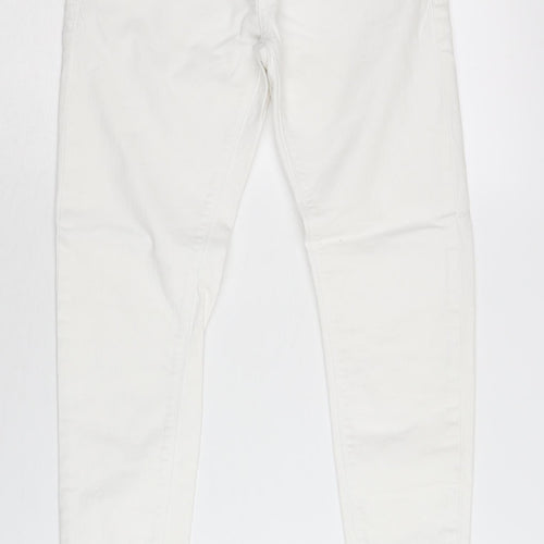 SuperDry Women's White Skinny Jeans Size 2XS