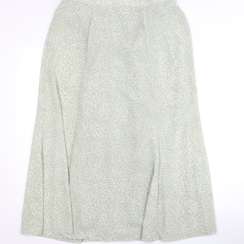 Eastex Women's Green A-Line Midi Skirt, Size 14
