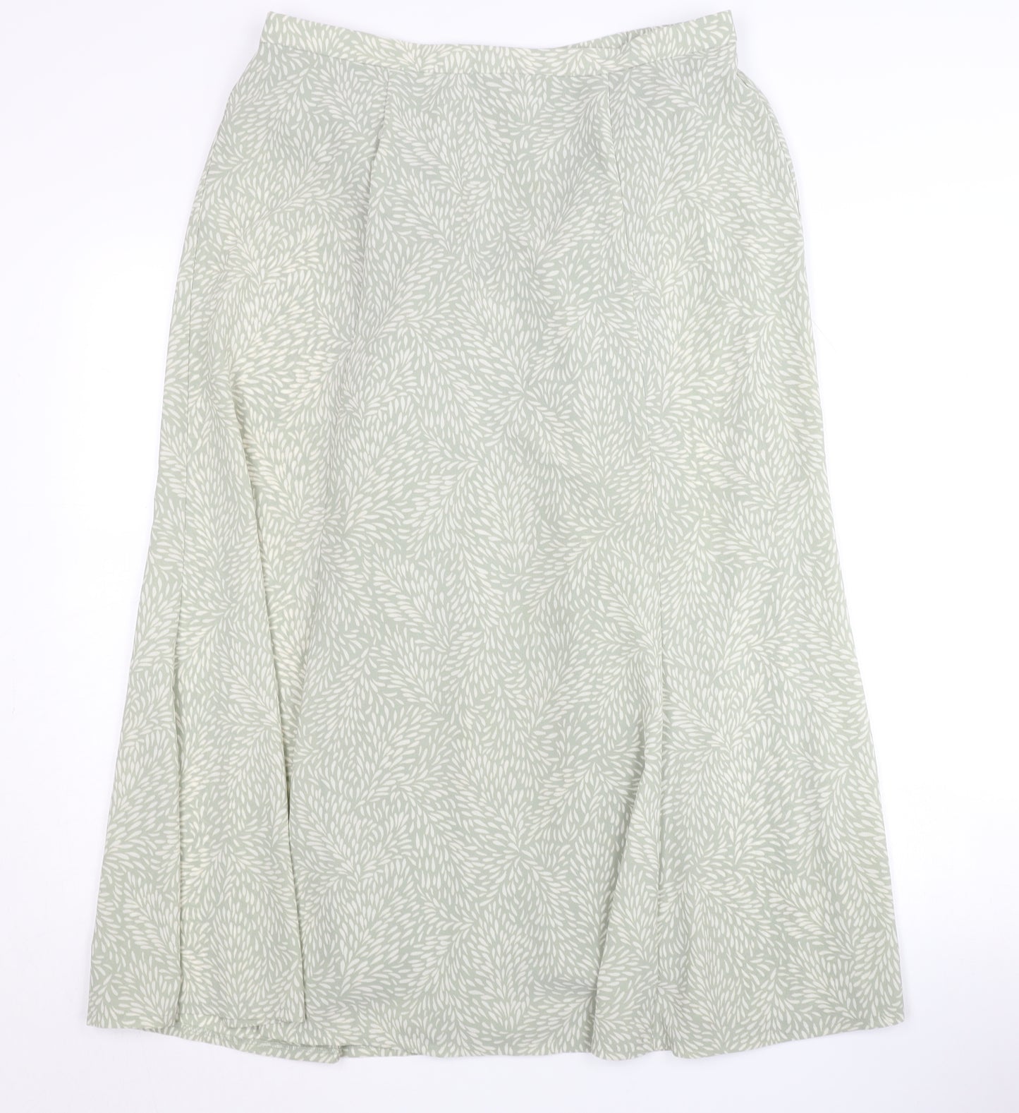 Eastex Women's Green A-Line Midi Skirt, Size 14