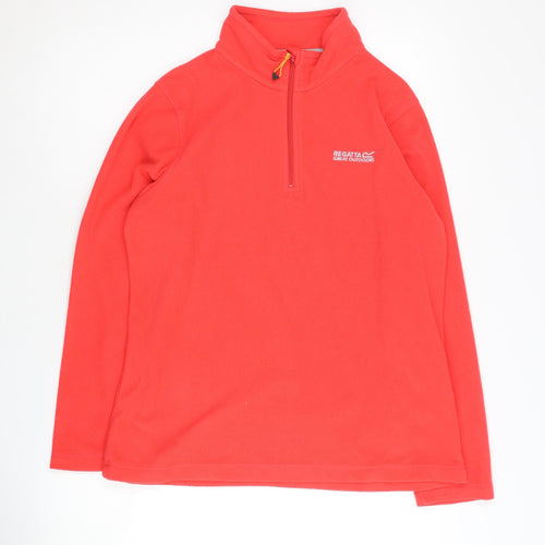 Regatta Women's Red Fleece Pullover Sweatshirt Size 12