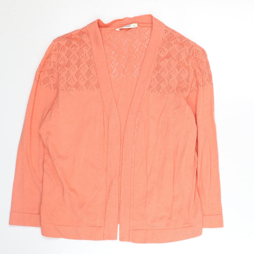WoolOvers Women's Pink Open Front Cardigan Size S