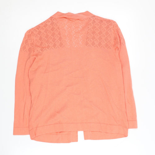WoolOvers Women's Pink Open Front Cardigan Size S