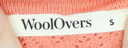 WoolOvers Women's Pink Open Front Cardigan Size S