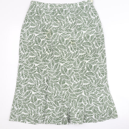 Eastex Women’s Green A-Line Midi Skirt Size 14