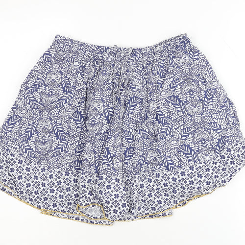 Fat Face Girls Blue Floral A-Line Skirt 12-13 Years Spring/Summer