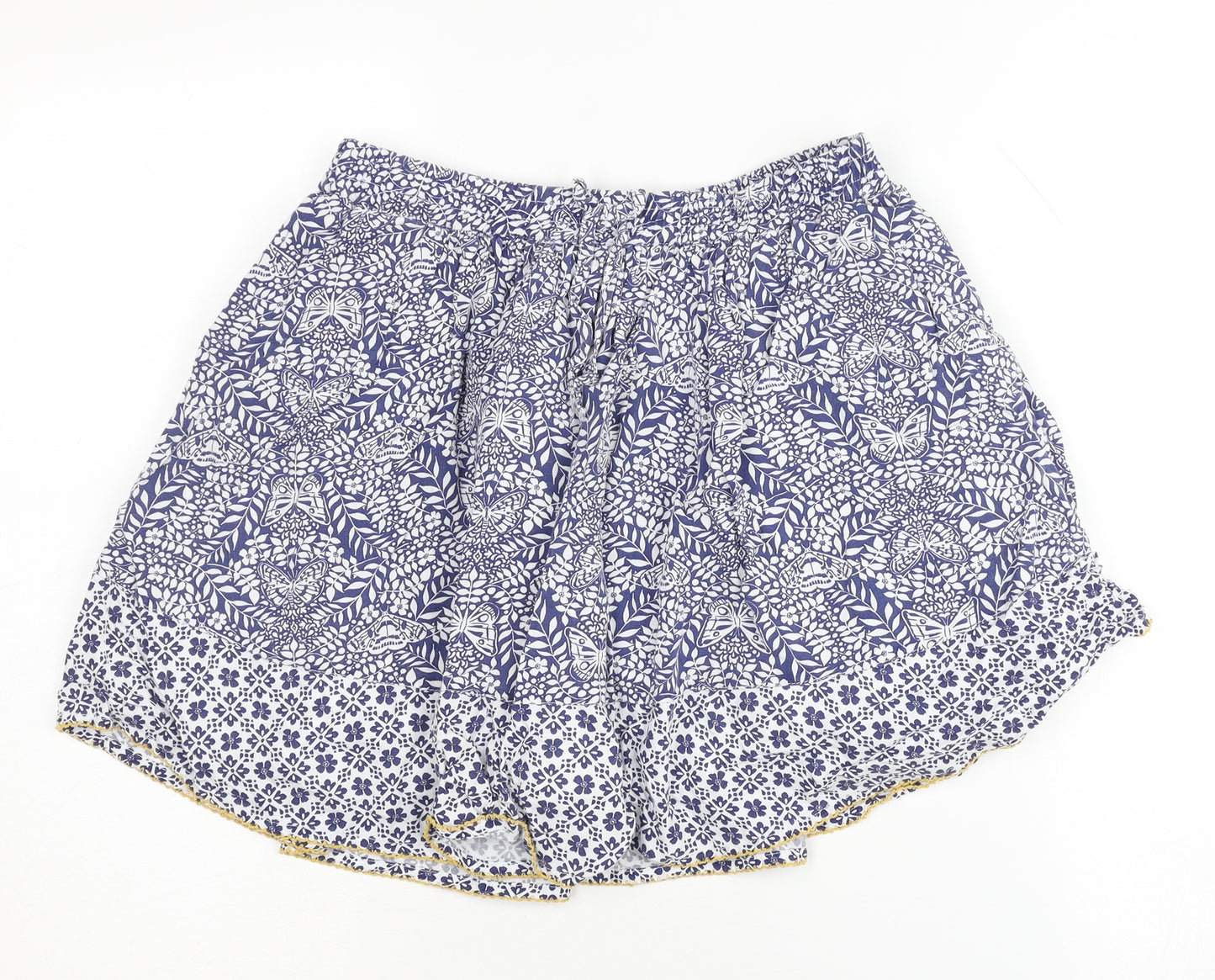 Fat Face Girls Blue Floral A-Line Skirt 12-13 Years Spring/Summer