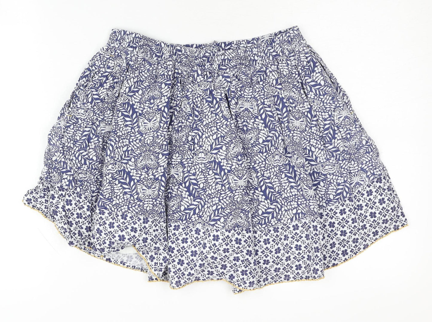 Fat Face Girls Blue Floral A-Line Skirt 12-13 Years Spring/Summer