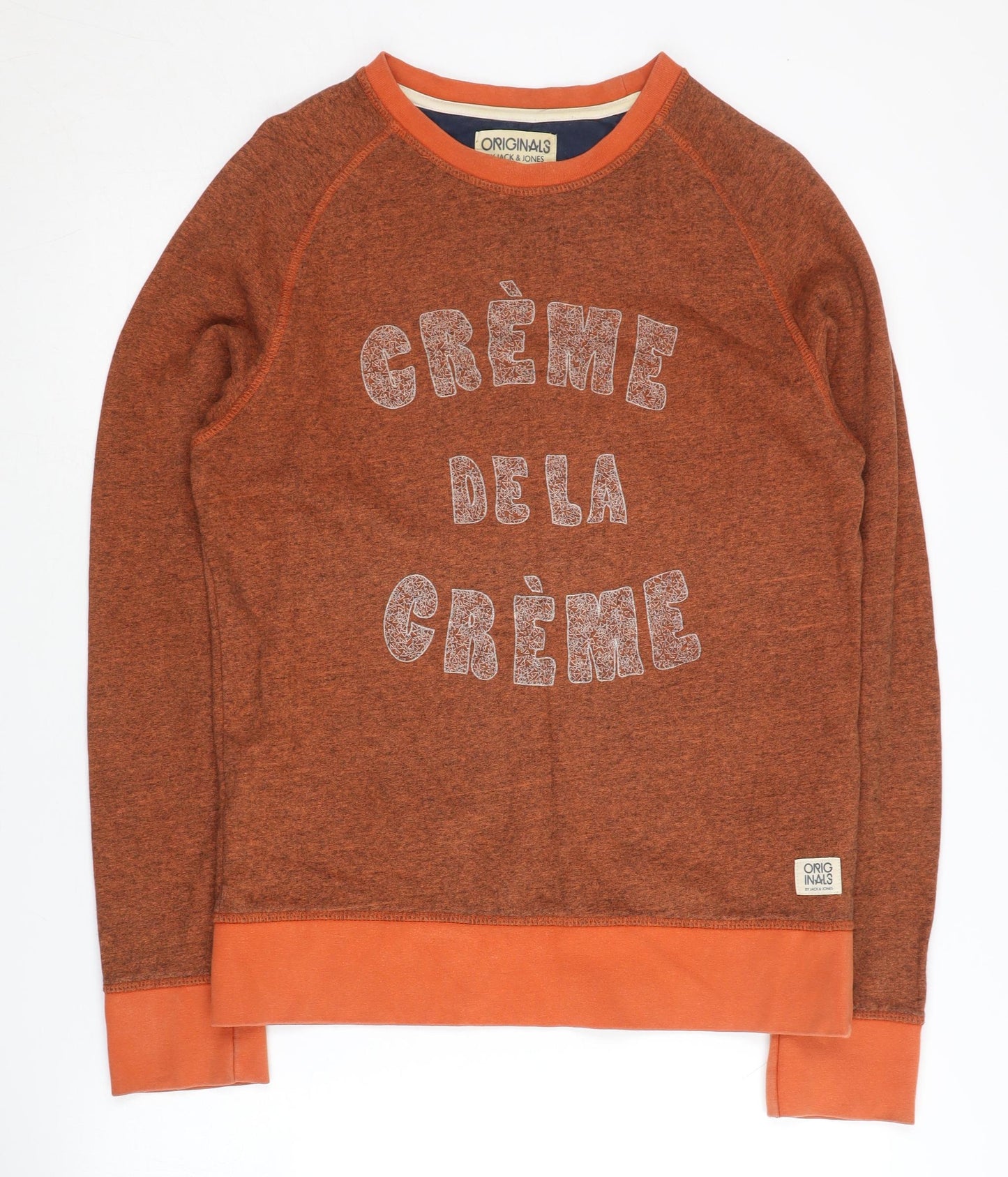 Jack & Jones Men's Orange Pullover Sweatshirt M