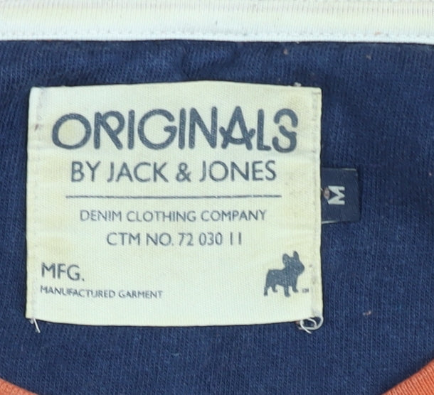 Jack & Jones Men's Orange Pullover Sweatshirt M