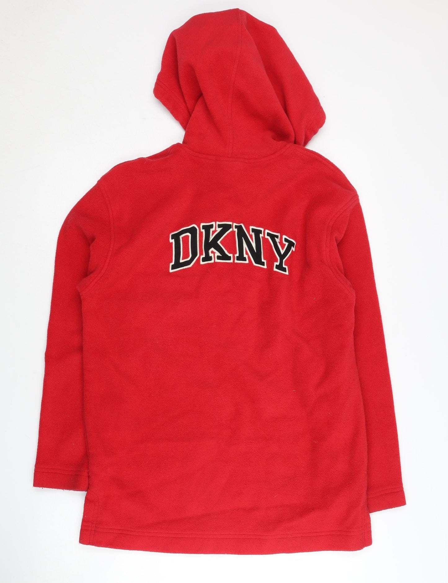 DKNY Men's Red Pullover Hoodie Logo Size S