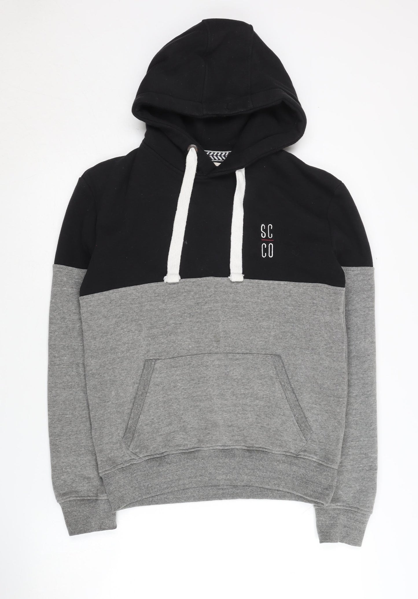 SoulCal & Co Men's Black Grey Pullover Hoodie S