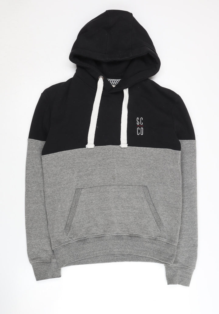 SoulCal & Co Men's Black Grey Pullover Hoodie S