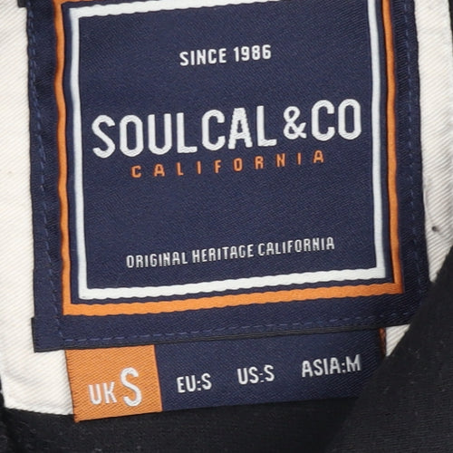 SoulCal & Co Men's Black Grey Pullover Hoodie S