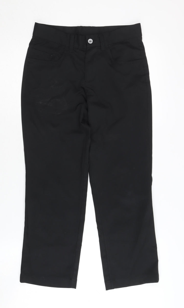 Puma Boys Black Trousers Size 9-10 Years Polyester