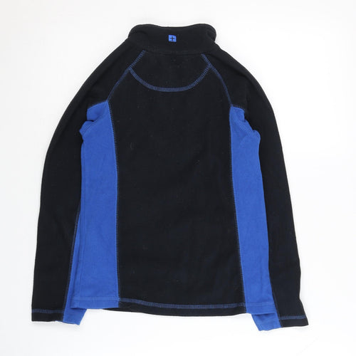 Mountain Warehouse Boys Black Blue Sweatshirt 7-8 Years, Lightweight