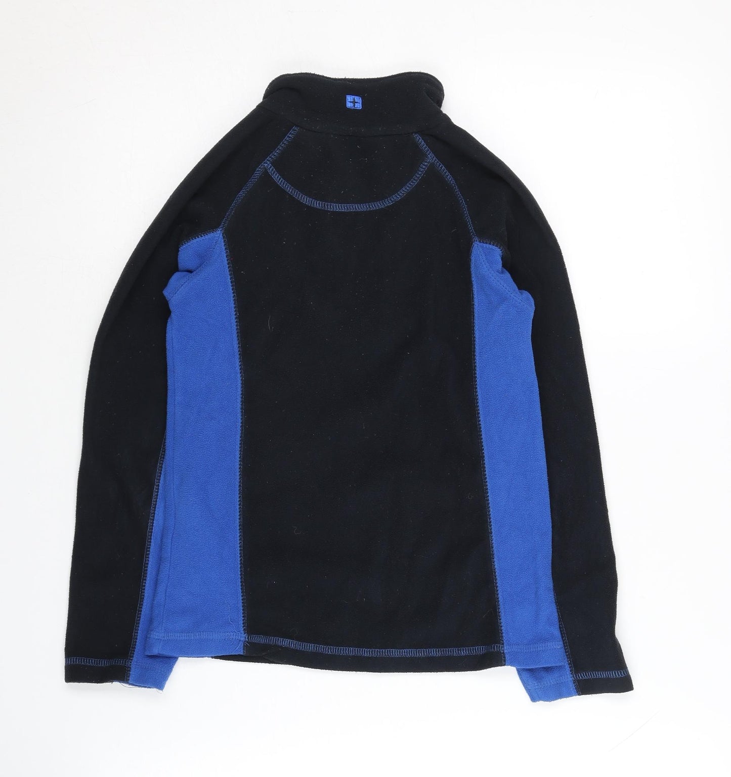 Mountain Warehouse Boys Black Blue Sweatshirt 7-8 Years, Lightweight