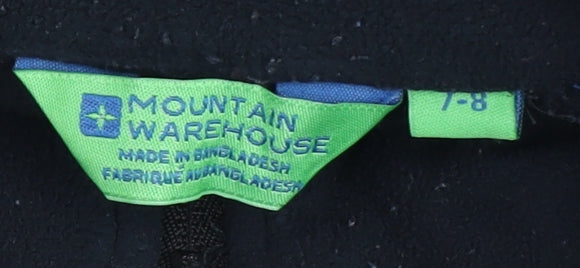 Mountain Warehouse Boys Black Blue Sweatshirt 7-8 Years, Lightweight