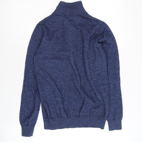 Daniel Hechter Men's Blue S Jumper, 1/2 Zip Knit