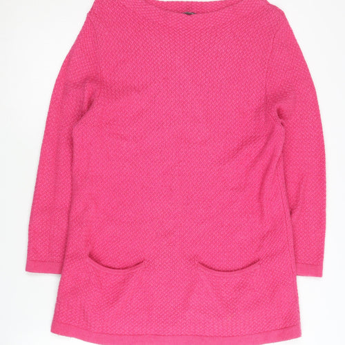 Laura Ashley Women's Pink Tunic Jumper Size 10