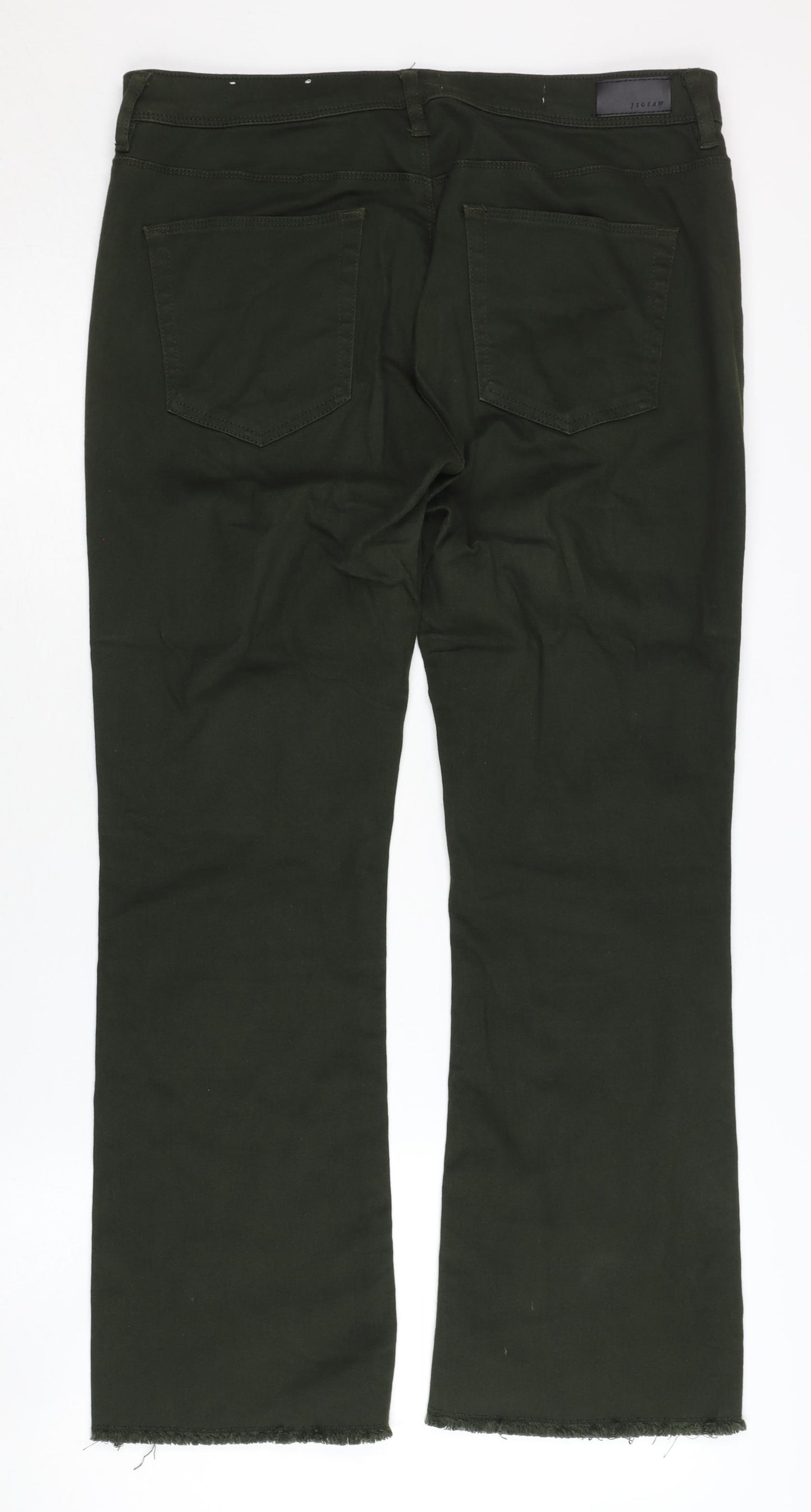 Jigsaw Women's Green Jeans, Size 32"W 28"L, Classic Fit