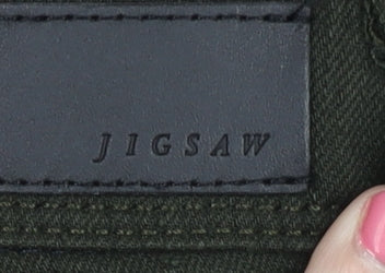 Jigsaw Women's Green Jeans, Size 32"W 28"L, Classic Fit