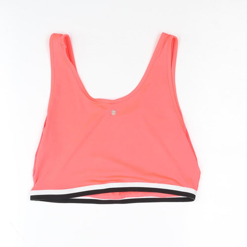 Adidas Women's Pink Cropped Tank Top - Size M