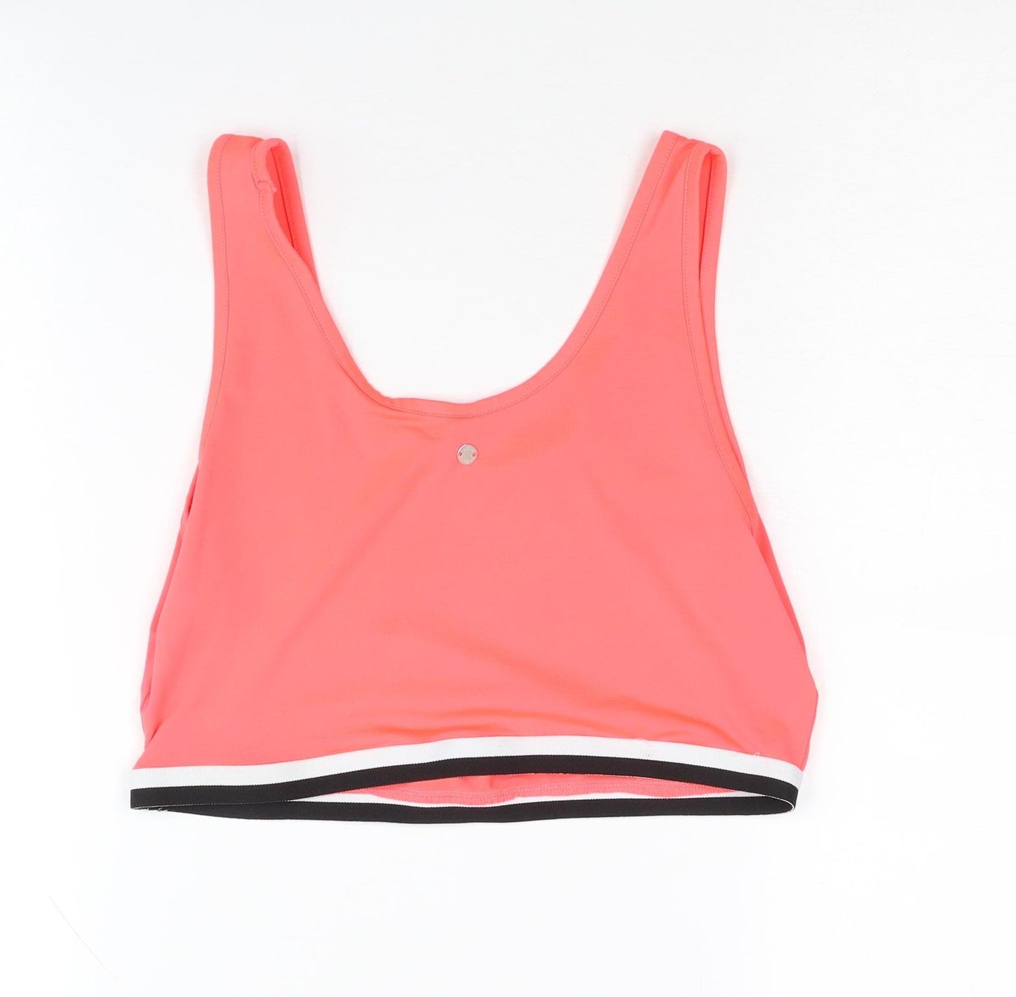 Adidas Women's Pink Cropped Tank Top - Size M