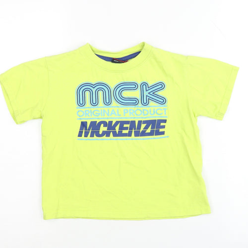 McKenzie Boys Green Graphic T-Shirt, 5-6 Years, Casual Style