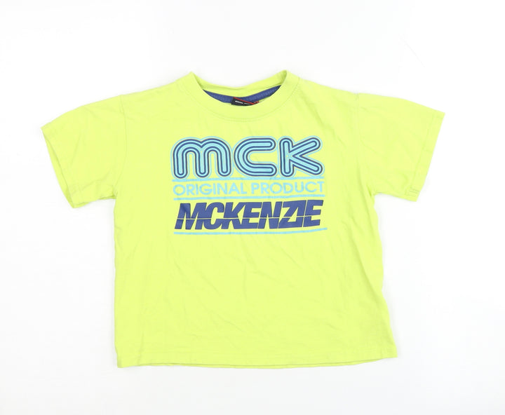 McKenzie Boys Green Graphic T-Shirt, 5-6 Years, Casual Style