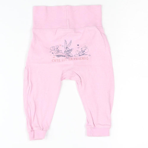 Looney Tunes Baby Trousers - Pink, 3-6 Months, Unisex