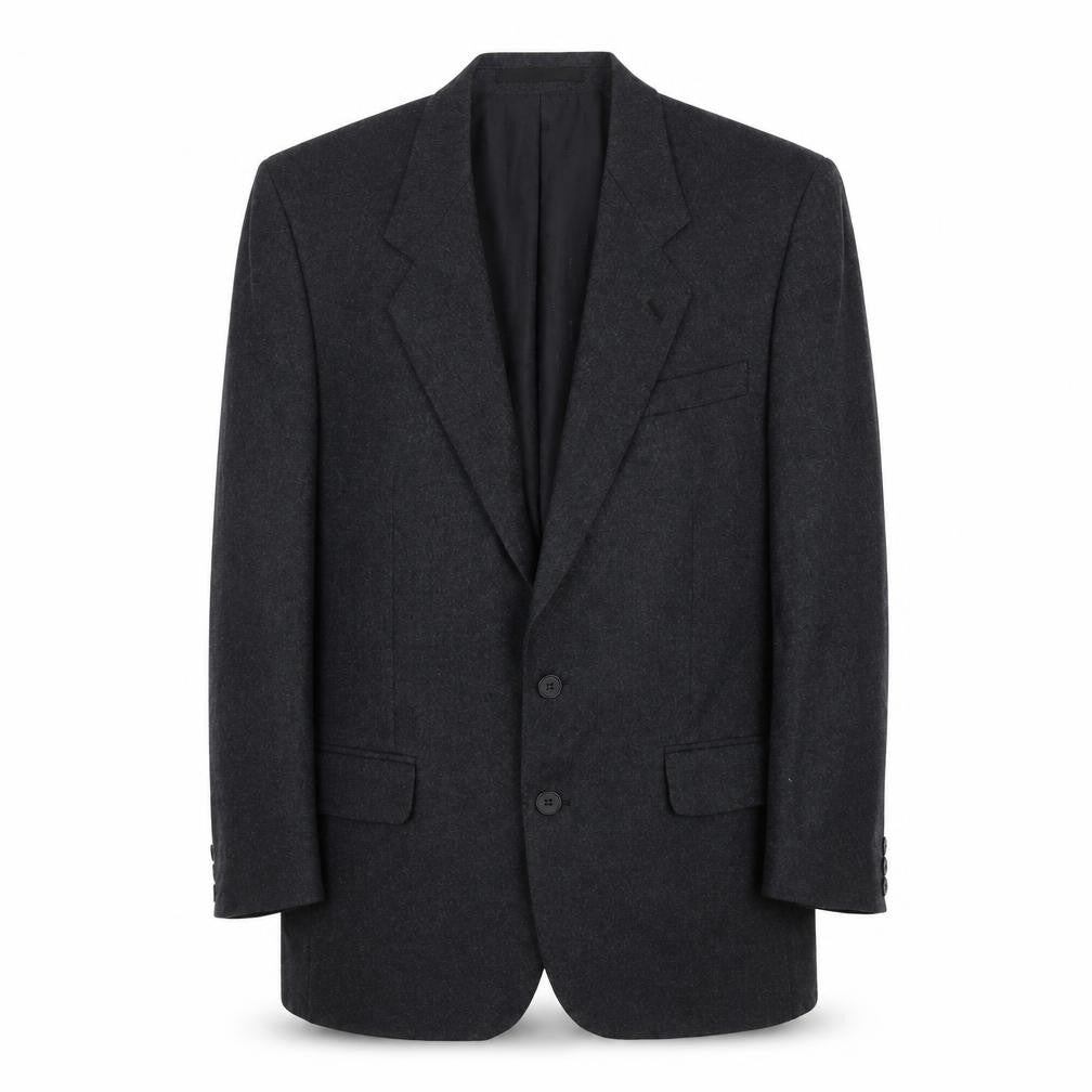 Front view of Centaur Men's Grey Wool Blazer, size 40, Formal Jacket