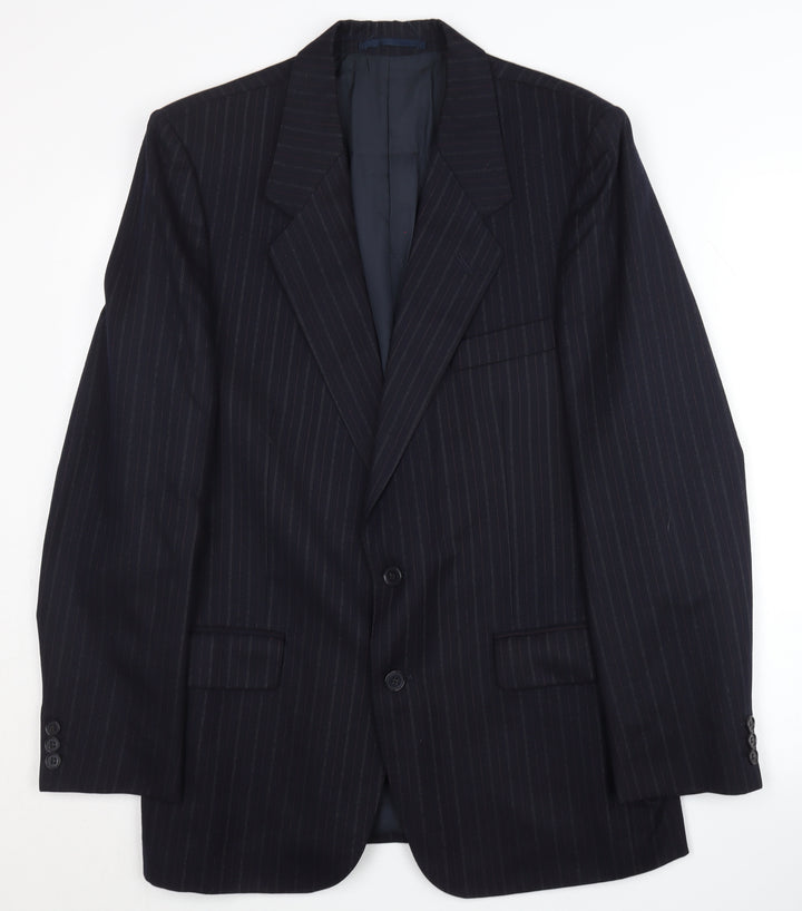 Pierre Cardin Men's Blue Striped Blazer Jacket 42