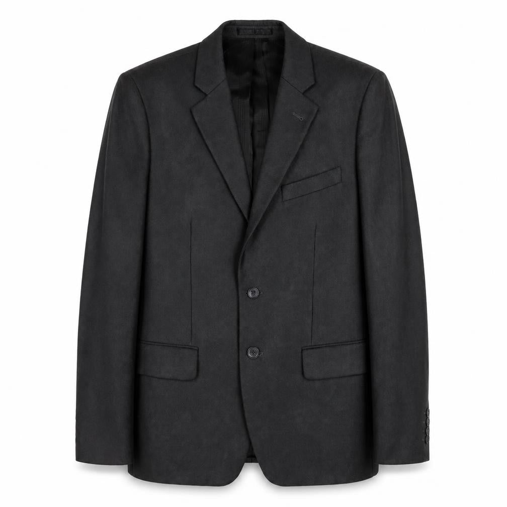 Front view of Jeff Banks Men's Grey Single-Breasted Blazer 40R