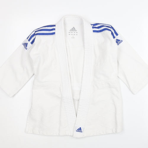 Adidas Boys White Martial Arts Jacket 4-5 Years