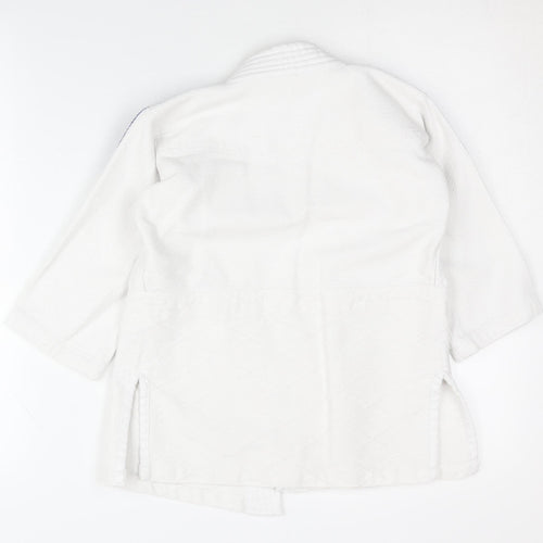 Adidas Boys White Martial Arts Jacket 4-5 Years