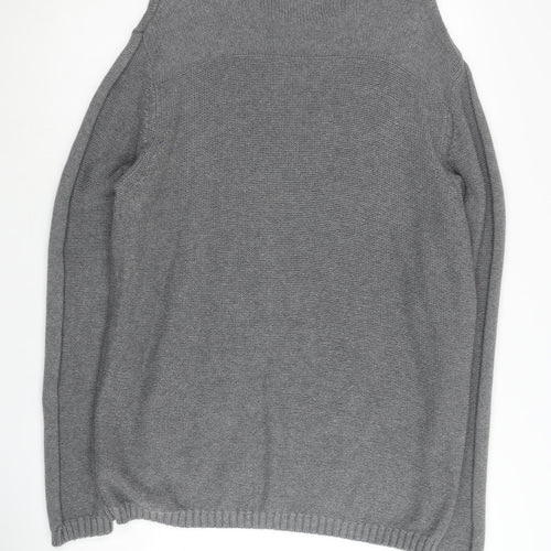 Jack & Jones Grey Cotton Pullover Jumper Men’s L