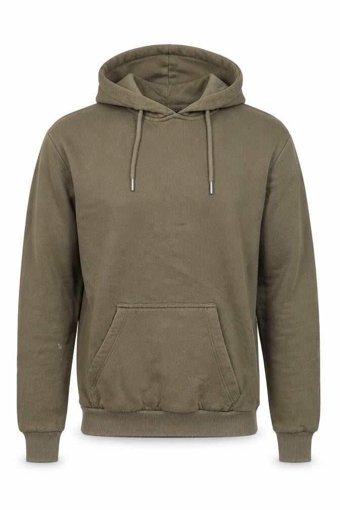 Front view of Firetrap Men's Green Pullover Hoodie XS