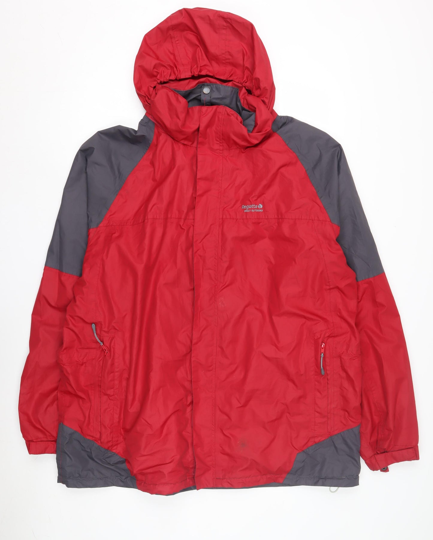 Regatta Men's Red 3XL Rain Coat Hooded Waterproof Jacket